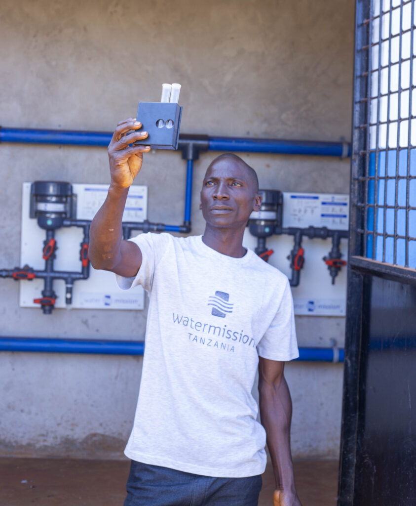 Water quality testing in Muganza Community, Tanzania