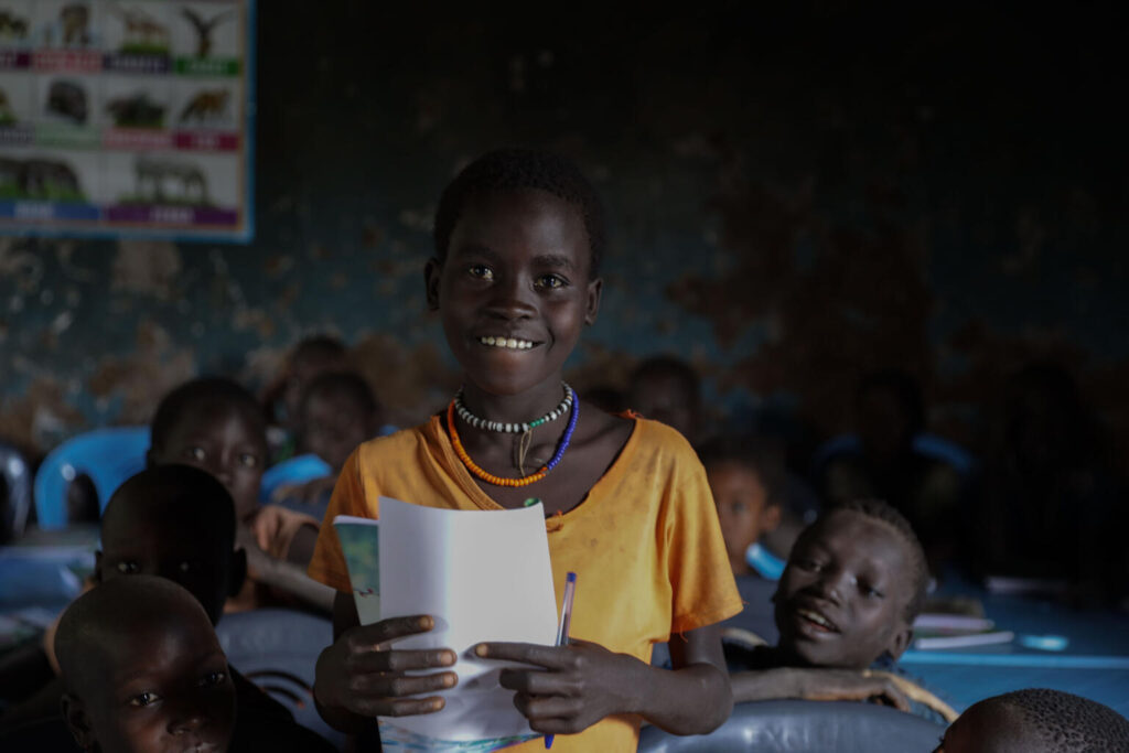 Zerfe Mengistu, 10 aspire to be doctors when she grow up, currently living at Azerti Kitili IDP in Benshangul Gumz Regional State.